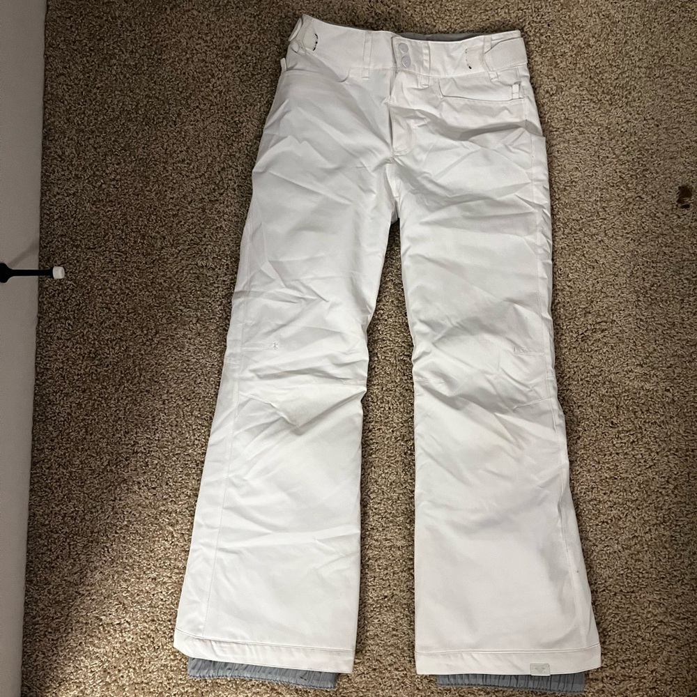 Girls Roxy White Snow Pants